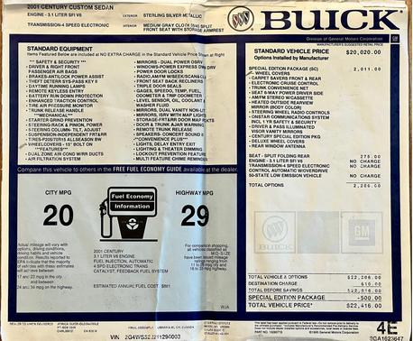 Photo 2 of 24 of 2001 Buick Century Custom